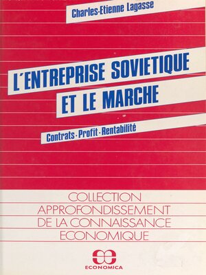 cover image of L'entreprise soviétique et le marché